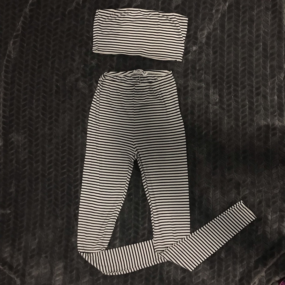 2 piece striped set